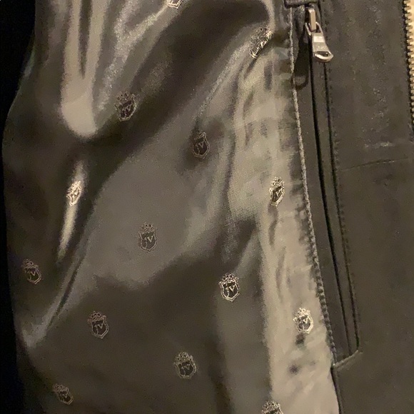 John Varvatos men’s leather racer jacket size L - Picture 11 of 14